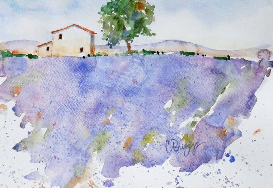 Plein Air Workshop - French Mediterranean Villages Cindy Briggs Art Watercolor Painting Plein Air Workshop - French Mediterranean Villages | Lavender in Provence