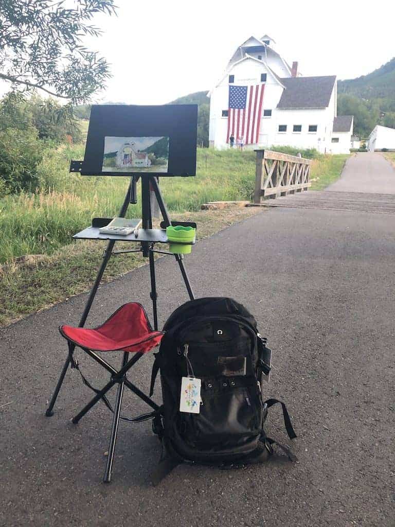 Easy Painting While Traveling