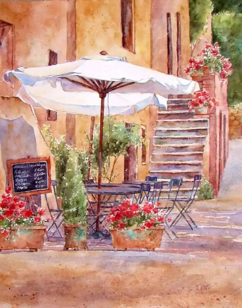 How to Paint Cityscapes Bagno Vignoni al Sole