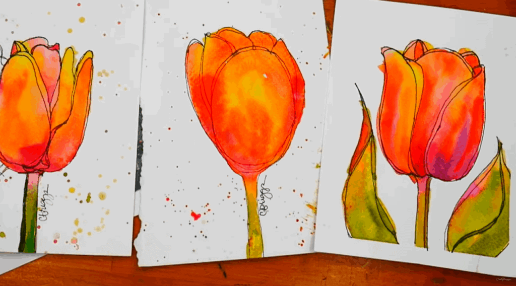 watercolor flowers