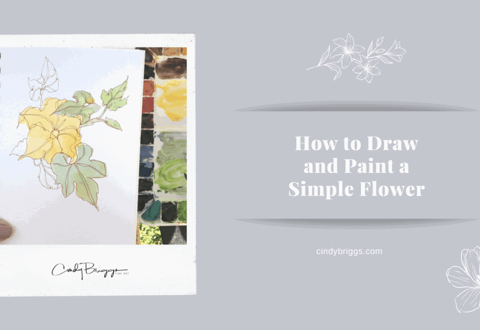 How to Draw and Paint a Simple Flower