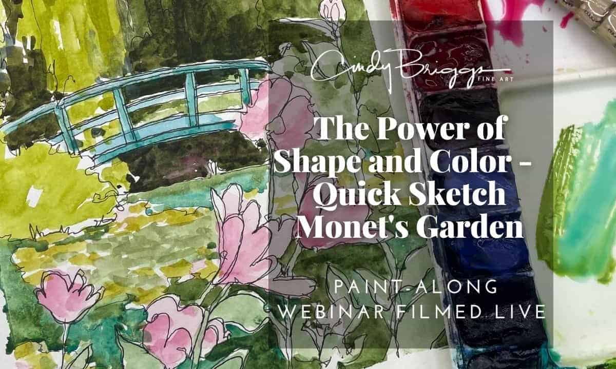 Quick Sketch Watercolors Monets Garden