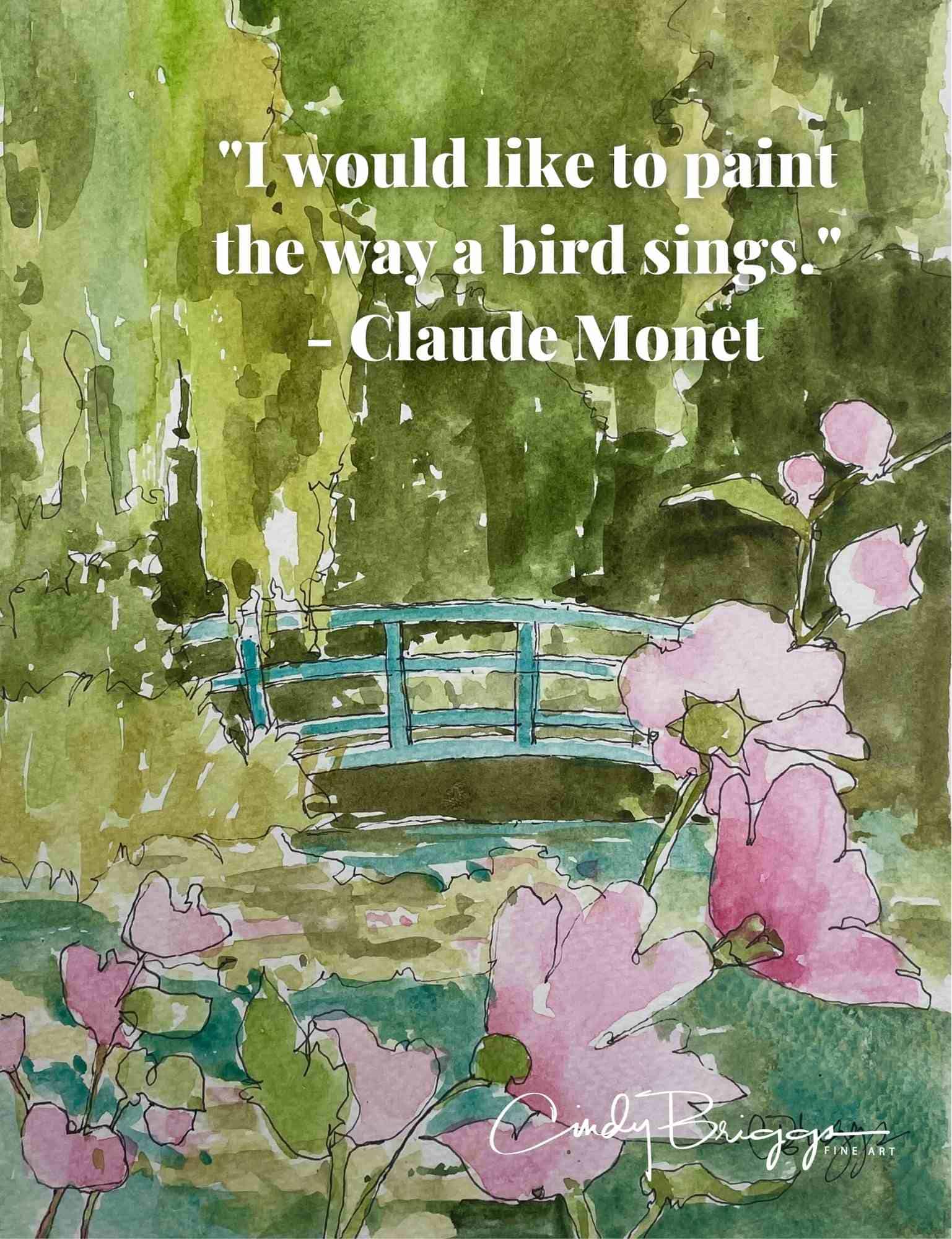 Smaller Monet Quote