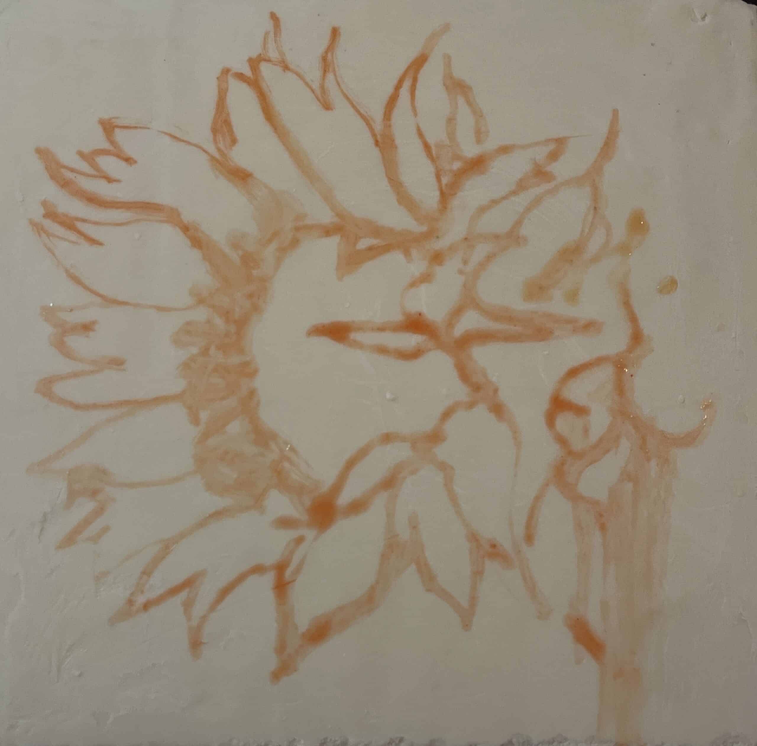 Drawing with a paintbrush