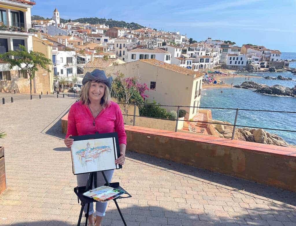 Artist Spotlight on Outdoor Painter, watercolor art by Cindy Briggs