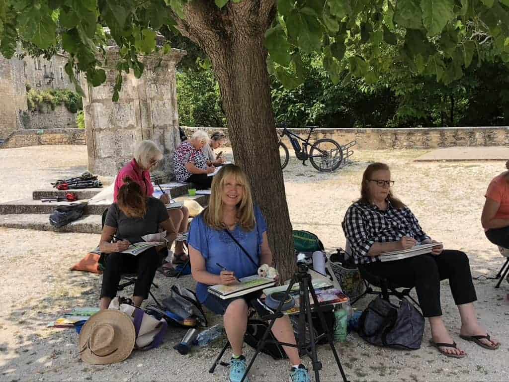 Painting Outdoors with a Group
