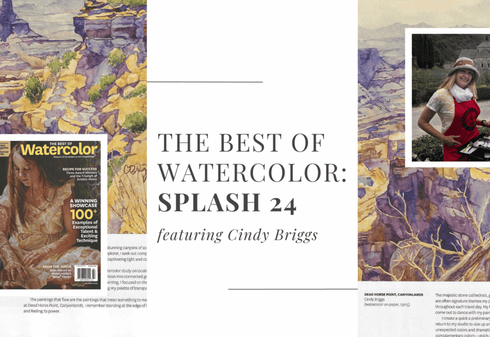 A Moment of Honor: My Painting Featured in 'The Best of Watercolor - SPLASH 24 Cindy Briggs Art Watercolor Painting Cindy Briggs featured in The Best of Watercolor: Splash 24