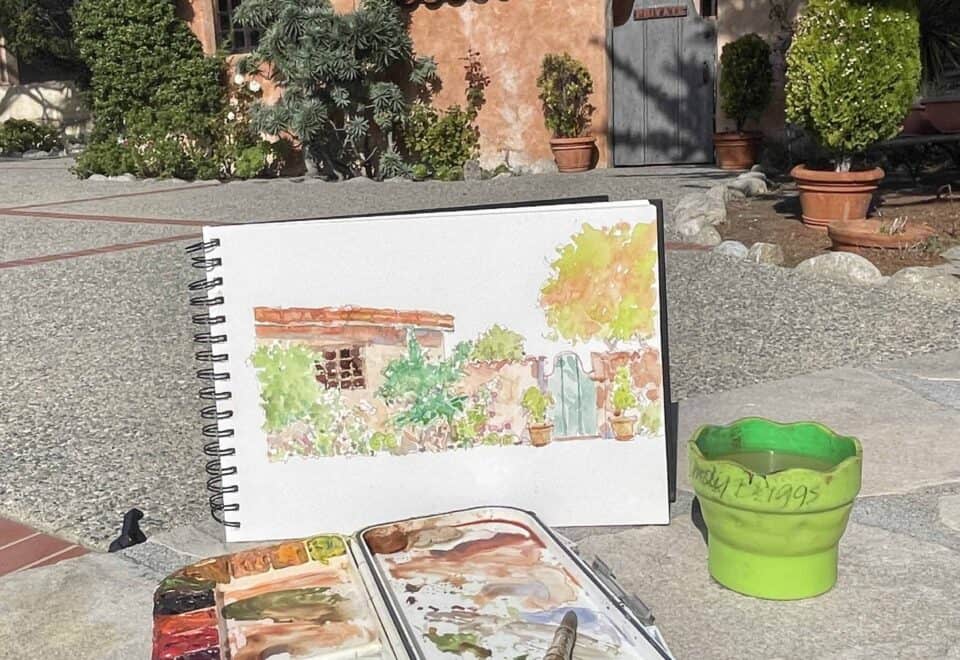 Quick Sketch at Carmel Mission