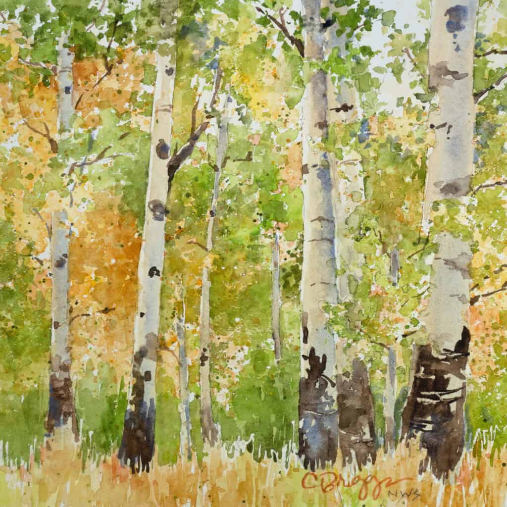 Forest scene watercolor landscape inspiration Forest scene watercolor landscape inspiration