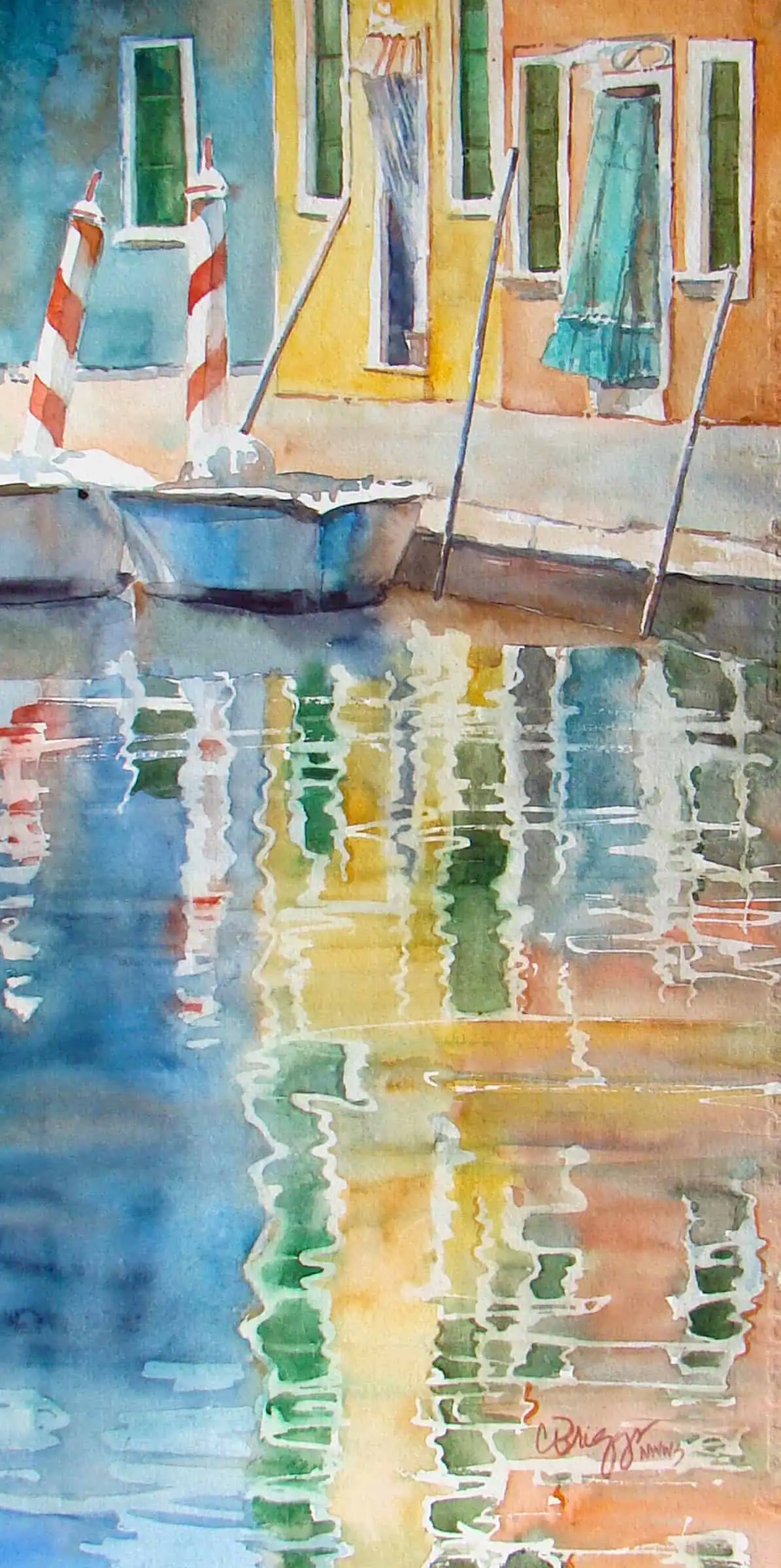Burano Colori Burano Colori Cindy Briggs Art Watercolor Painting