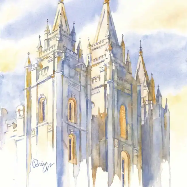 Eternal Promises, watercolor art by Cindy Briggs