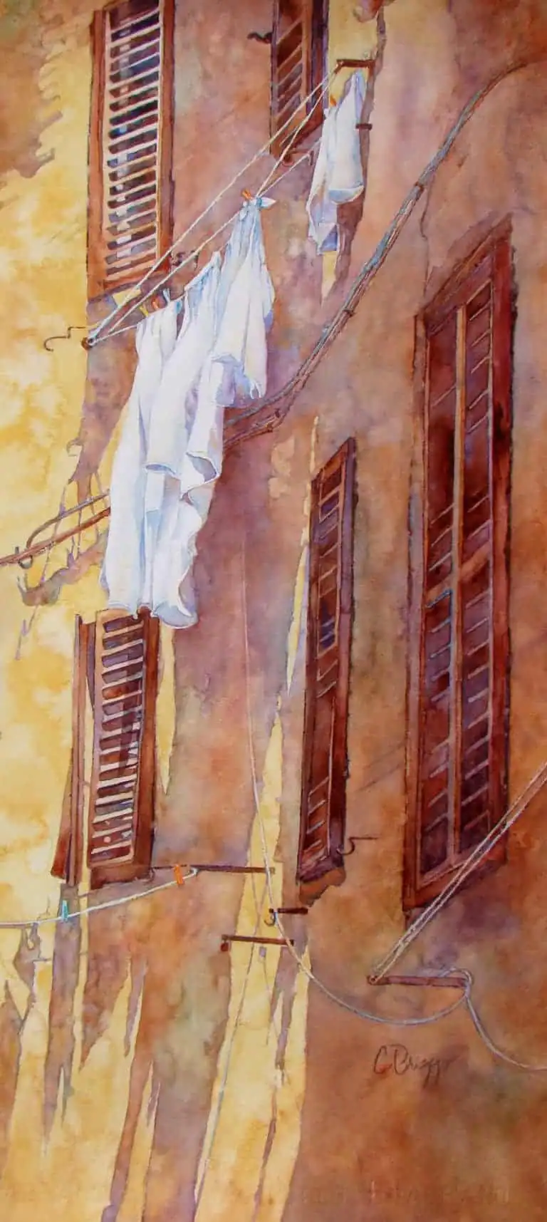 Fetta di Vita 768x1715 1 Fetta di Vita Cindy Briggs Art Watercolor Painting