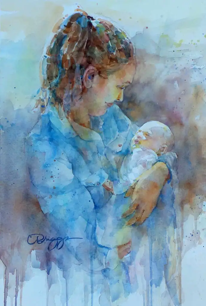 Treasured Moments, watercolor art by Cindy Briggs
