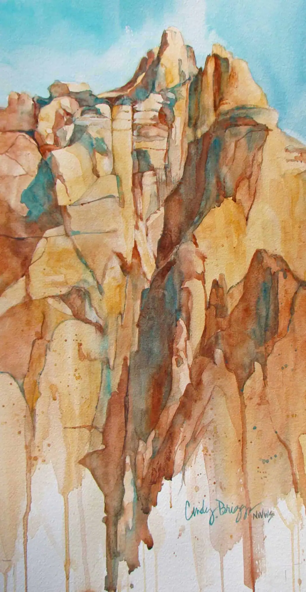 Fortitude Fortitude Cindy Briggs Art Watercolor Painting