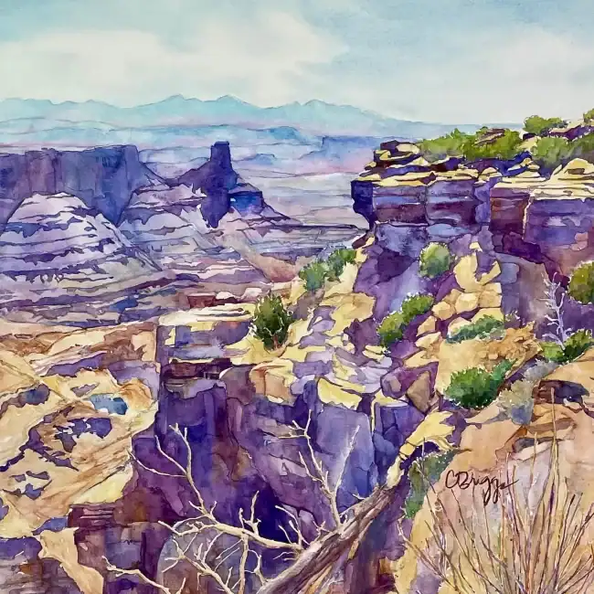 3dead Horse Point Canyonlands Utah 15 X 15 3500 Featured in Splash 24 Plein Air Magazine NWS Cbriggs
