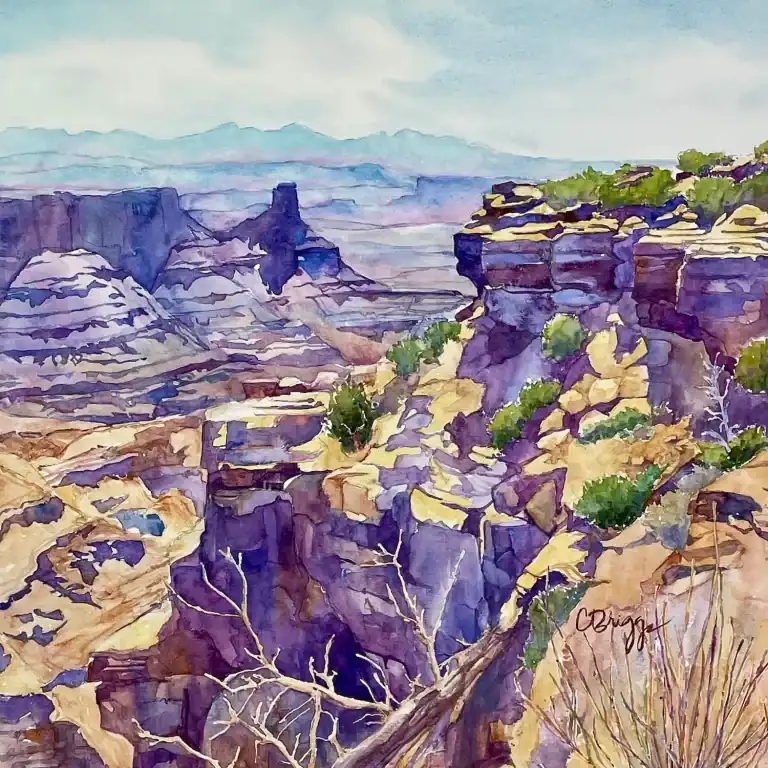 3dead Horse Point Canyonlands Utah 15 X 15 3500 Featured in Splash 24 Plein Air Magazine NWS Cbriggs
