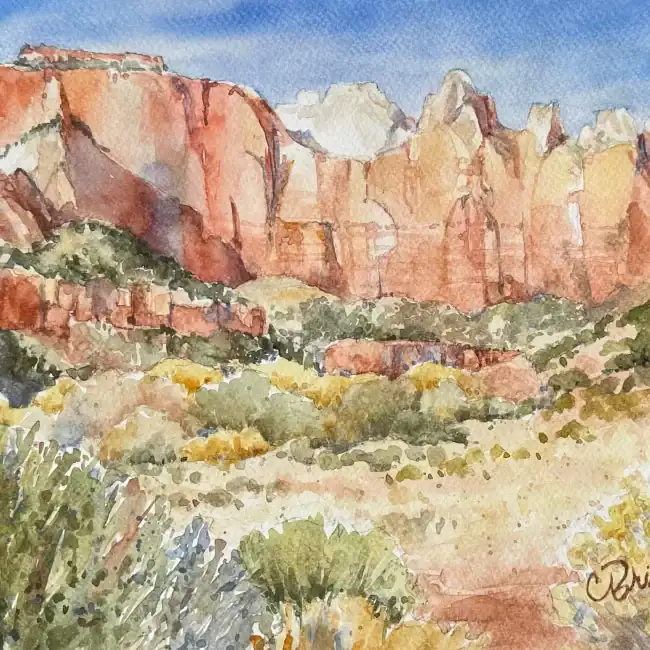Discovering Zion 10 X 13 Watercolor Collection Qingdao China Art Museum