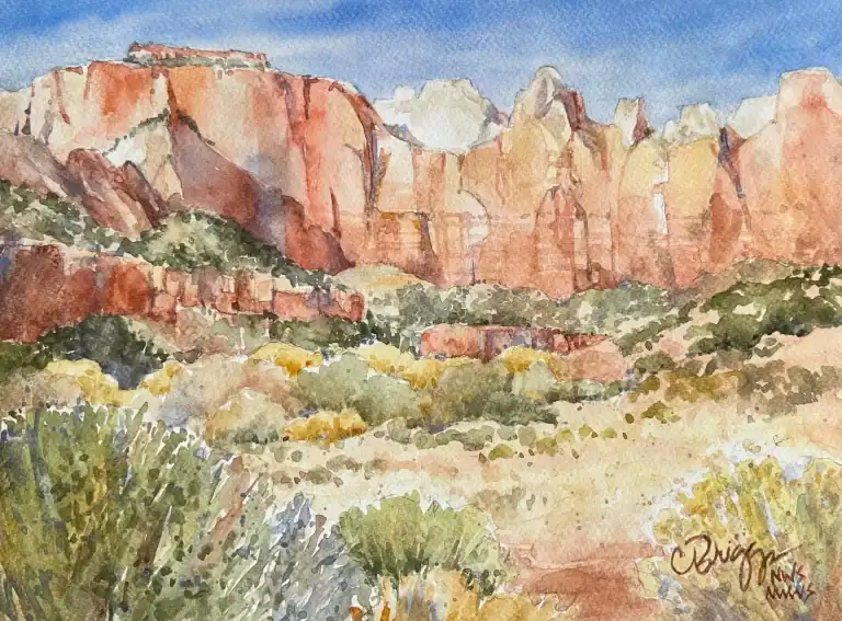 Discovering Zion 10 X 13 Watercolor Collection Qingdao China Art Museum