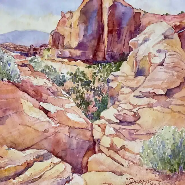 Canyonlands Utah 12 X 9 Watercolor