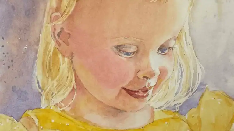 Sweet Caroline, watercolor art by Cindy Briggs