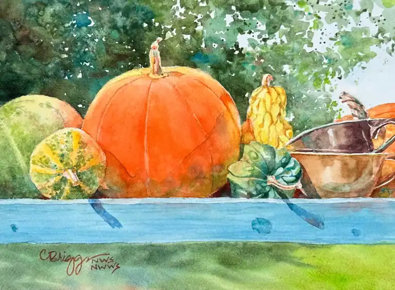 Fall Colors 9 X 12 Watercolor
