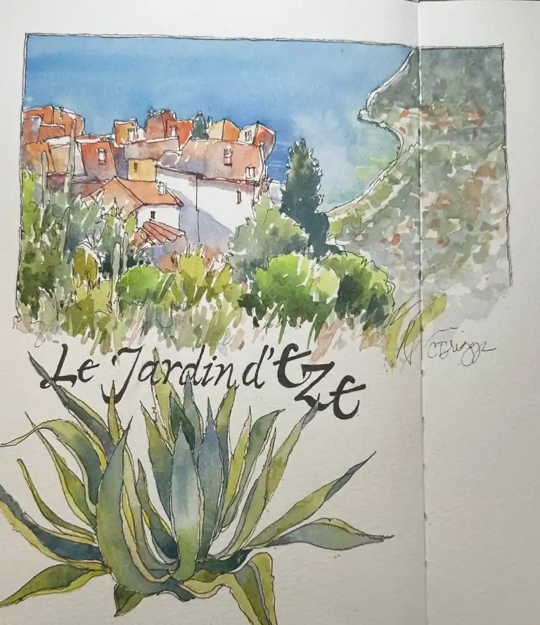 Eze Village Sketchbook Watercolor 10 X