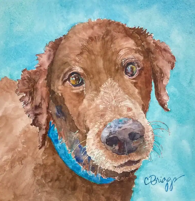 Logan 8x8 Watercolor Sold