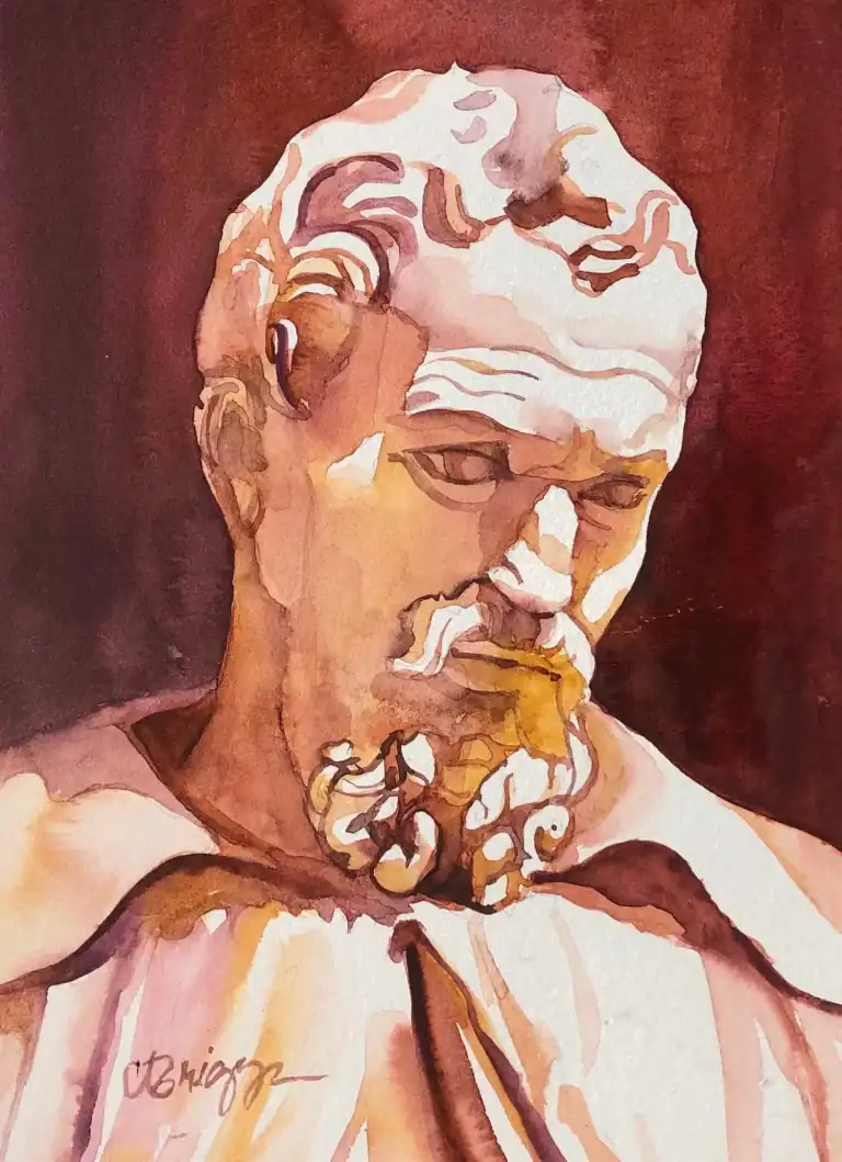 Michelangelo 12 X 9 Watercolor
