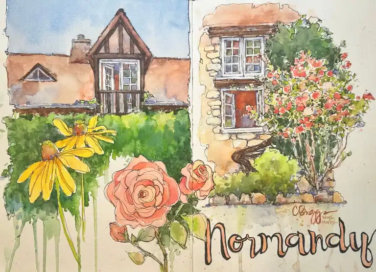 Normandy Quick Sketch Journal 10 X 14 Watercolor Ink