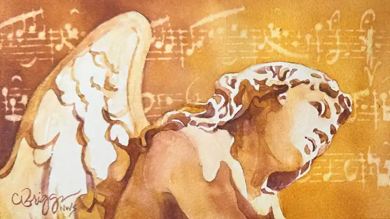 Serenity 4 X 8 185.00, watercolor art by Cindy Briggs